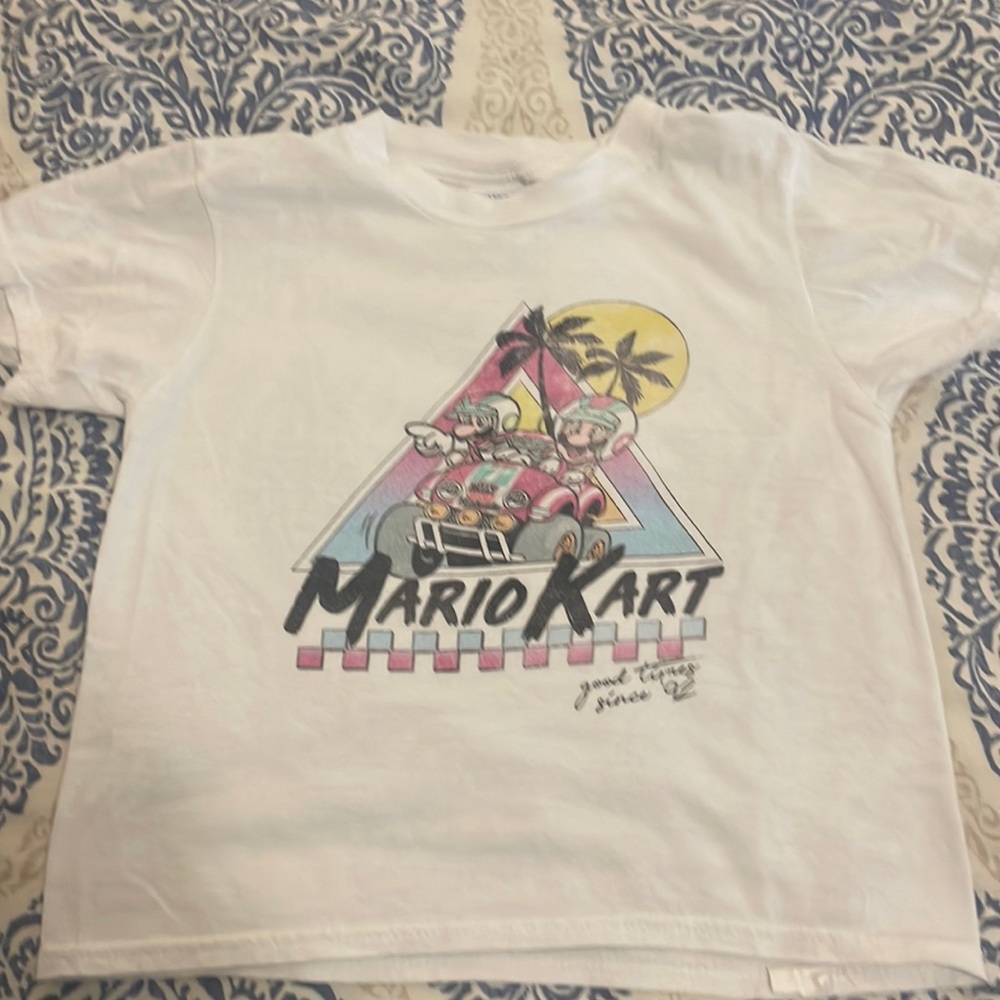 Mario Kart Youth T-shirt Vintage Style Size XS